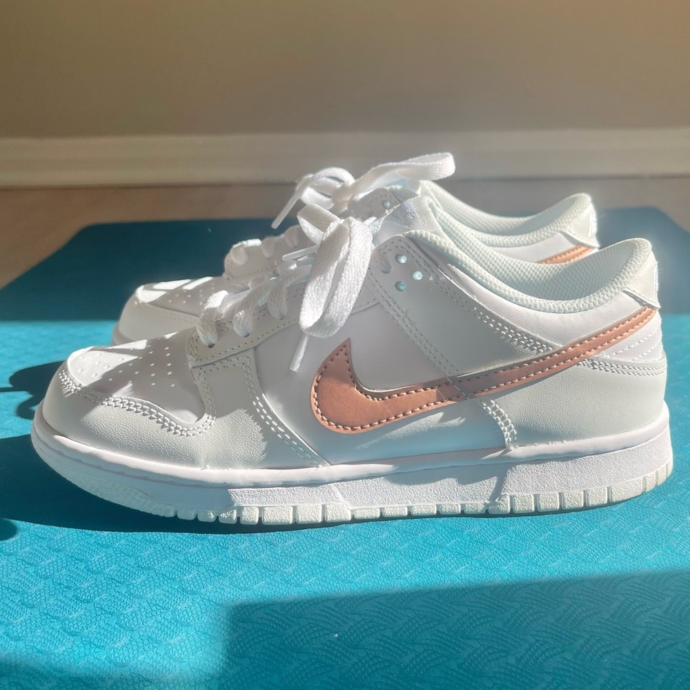 Women’s Nike Dunk Low White & Rose Gold
